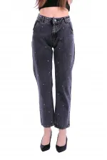 Yüksek Bellı Mom Kot Pantolon  800-33-(27-32)