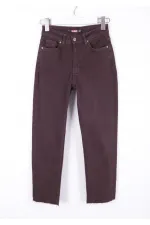 Dikişsiz Paça Mom Fit Kot Pantolon  764-78-(32-33)