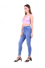 Asimetrik Paçalı Kot Pantolon  935-15-(28-33)