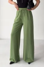 Lastikli Palazzo Pantolon  HS708-100-(S-XL)