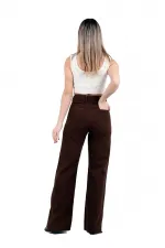 Paçası Yırtmaçlı Mom Fit Kot Pantolon  1732-78-(26-31)