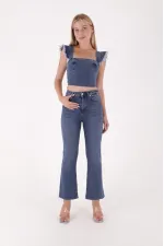 İspanyol Mom Fit Kot Pantolon  1706-01-(27-32)