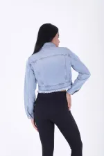 Fermuarlı Kot Ceket 6017-42-(S-XL-6) Fermuarlı Kot Ceket 6017-42-(S-XL-6)