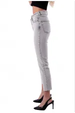 Dikişsiz Paça Mom Fit Kot Pantolon  764-32-(26-31)