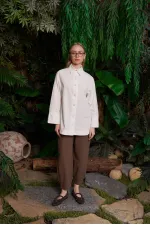 Oversize Keten Gömlek  HS601-51-(S-XL)