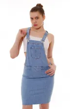 Salopet Kot Elbise  345-15-(S-XL-6)