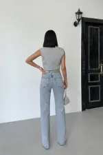 Serpme Taşlı Kot Pantolon  7107-08-(28-33)