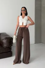 Lastikli Palazzo Pantolon  HS708-81-(S-XL)