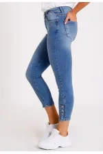 Paçası Dört Düğmeli Kot Pantolon 786-15-(26-31) Paçası Dört Düğmeli Kot Pantolon 786-15-(26-31)