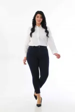 High Waisted Skinny Full Length Jean  515-13-(48-54) Dark Navy Blue