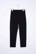 Taşlı Mom Fit Kot Pantolon 1729-07-(26-31) Taşlı Mom Fit Kot Pantolon 1729-07-(26-31)