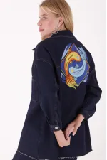 Embroidered Denim Jacket 6025-17-(S-XL) Embroidered Denim Jacket 6025-17-(S-XL)