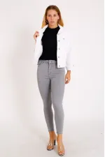 Klasik Kısa Kot Ceket 640-50-(S-XL) Klasik Kısa Kot Ceket 640-50-(S-XL)