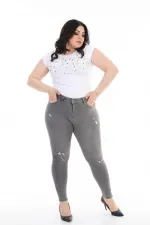 Az Yırtıklı Skinny Kot Pantolon 826-29-(30-36) Az Yırtıklı Skinny Kot Pantolon 826-29-(30-36)