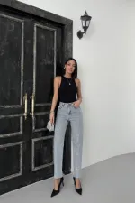 Leopard Print Mom Fit Jeans 7089-08-(26-31)