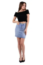 Kısa Kot Etek  107-42-(S-L-5)