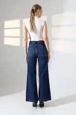 Front Pocket Detailed Jean  7079-01-(26-29-4) Dark Blue Denim