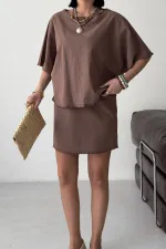 Nakışlı Oversize Bluz HS403-72-(S-L-3)