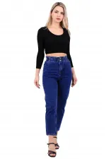 Elasticated Waist Jean 759-01-(27-32) Dark Blue Denim Elasticated Waist Jean 759-01-(27-32) Dark Blue Denim