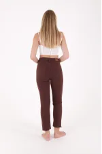 Dikişsiz Paça Mom Fit Kot Pantolon  764-78-(32-36)