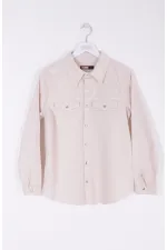Çıtçıtlı Kot Gömlek  6013-65-(S-XL)