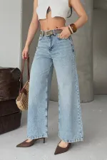 Palazzo Jeans 7158-14-(27-32) Light Blue and Tinted Palazzo Jeans 7158-14-(27-32) Light Blue and Tinted