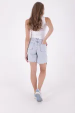 Double Folded Bottom Denim Short 292-90-(S-XL-6) Embroidered Double Folded Bottom Denim Short 292-90-(S-XL-6) Embroidered