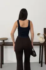 Fermuarlı Denim Büstiyer 411-17-(S-L-3)