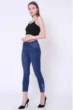 Paçası Dört Düğmeli Kot Pantolon  786-01-(26-31)