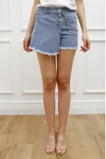 Etekli Zincirli Kısa Şort 297-42-(S-XL-6) Etekli Zincirli Kısa Şort 297-42-(S-XL-6)