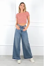 Sökük Paçalı Relax Kot Pantolon 787-62-(S-XL-6) Sökük Paçalı Relax Kot Pantolon 787-62-(S-XL-6)