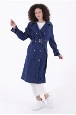Kemerli Uzun Trençkot  6077-26-(S+L+4)