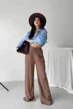 Lastikli Palazzo Pantolon  HS740-72-(S-XL)