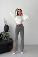 İspanyol Mom Fit Kot Pantolon  1706-40-(27-32)