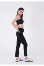 High Waisted Comfort Slim Ankle Length Jean  896-23-(32-36) Regular Anthracite