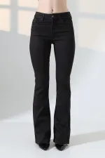 High Waisted and Flared Leg Skinny Jean  867-60-(27-32) Ancient Brown