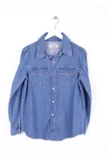 Chemise en jean à boutons-pression 6013-27-(S-XL-6) Chemise en jean à boutons-pression 6013-27-(S-XL-6)