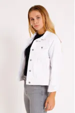 Klasik Kısa Kot Ceket 640-50-(S-XL) Klasik Kısa Kot Ceket 640-50-(S-XL)
