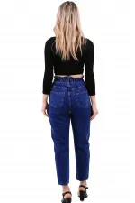 Elasticated Waist Jean 759-01-(27-32) Dark Blue Denim Elasticated Waist Jean 759-01-(27-32) Dark Blue Denim