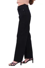 Dikişsiz Paça Bol Paça Relax Kot Pantolonlar  1740-23-(26-31)