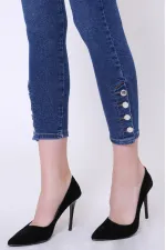 Paçası Dört Düğmeli Kot Pantolon  786-01-(28-33)