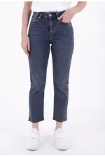 Dikişsiz Paça Mom Fit Kot Pantolon  764-28-(27-32)