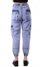 Parçalı Jogger Pantolon 924-08-(S-XL-6-2) Parçalı Jogger Pantolon 924-08-(S-XL-6-2)