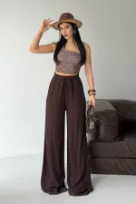 Lastikli Palazzo Pantolon  HS740-78-(S-XL)