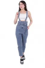Beli Kemerli Salopet Tulum Kot Pantolon  327-06-(S-L-5)
