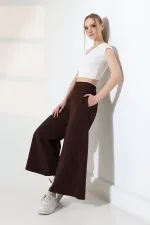 Arkası Lastikli Bol Paça Kot Pantolon  7120-78-(36-42-6)