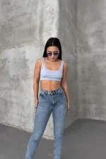 Tık Likra Pantolon 7036-06-(26-31)