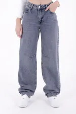 Baggy Jean with Dart Detail 7050-62-(26-29-2) Middle Blue - Tinted Baggy Jean with Dart Detail 7050-62-(26-29-2) Middle Blue - Tinted
