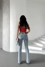İspanyol Skinny Kot Pantolon 867-08-(27-32)