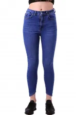 Asimetrik Paçalı Kot Pantolon 935-06-(26-28) Asimetrik Paçalı Kot Pantolon 935-06-(26-28)
